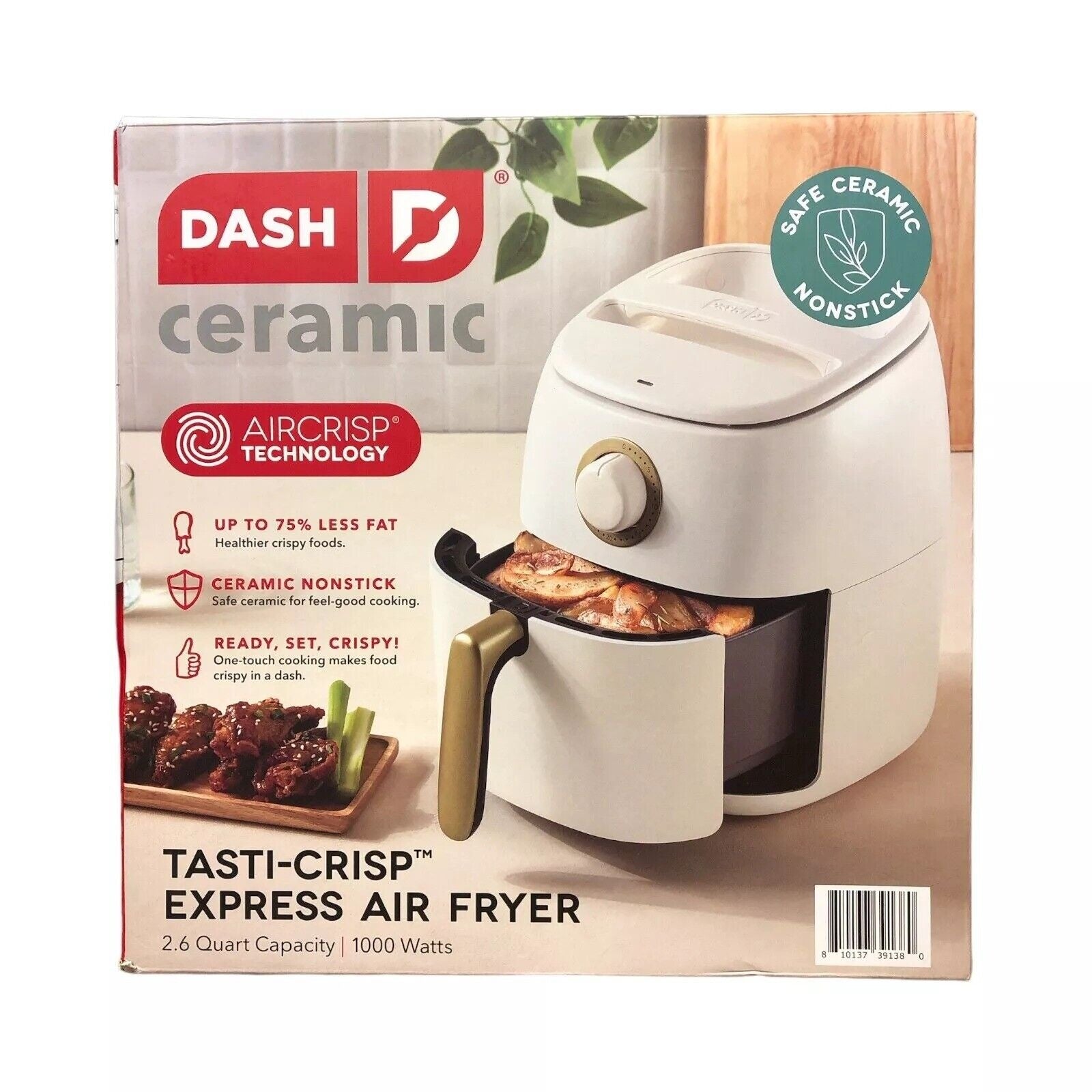 Dash DCAF12CGBGCM02 Ceramic Tasti-Crisp Express Air Fryer, 1000 Watts, 2.6 Qt - Bellso
